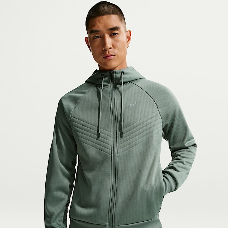 Nike Therma-FIT Men's Full-Zip Fitness Hoodie. Nike JP